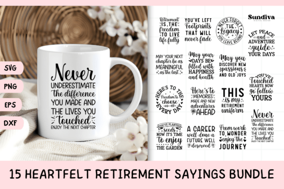 Download 15 Heartfelt Retirement Quote SVG Bundle - Heartfelt Collection