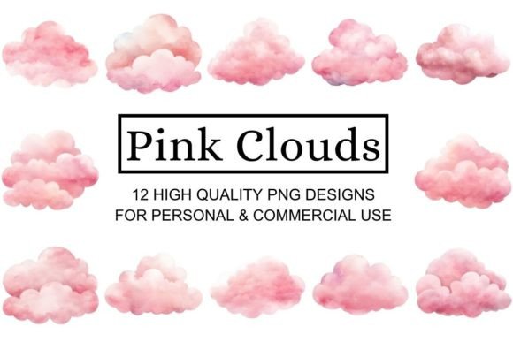 Download Charming Pink Cloud Clipart - Charming Collection