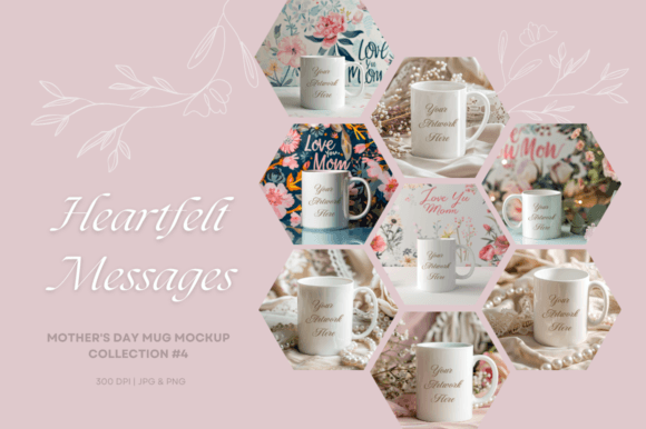 Download Heartfelt Messages: Mug Mockups Set - Heartfelt Collection